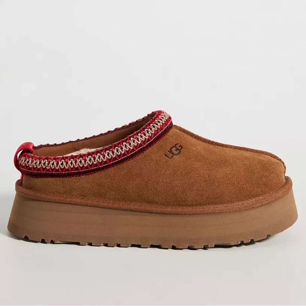 Ugg Tazz Platform Slippers in Chestnut